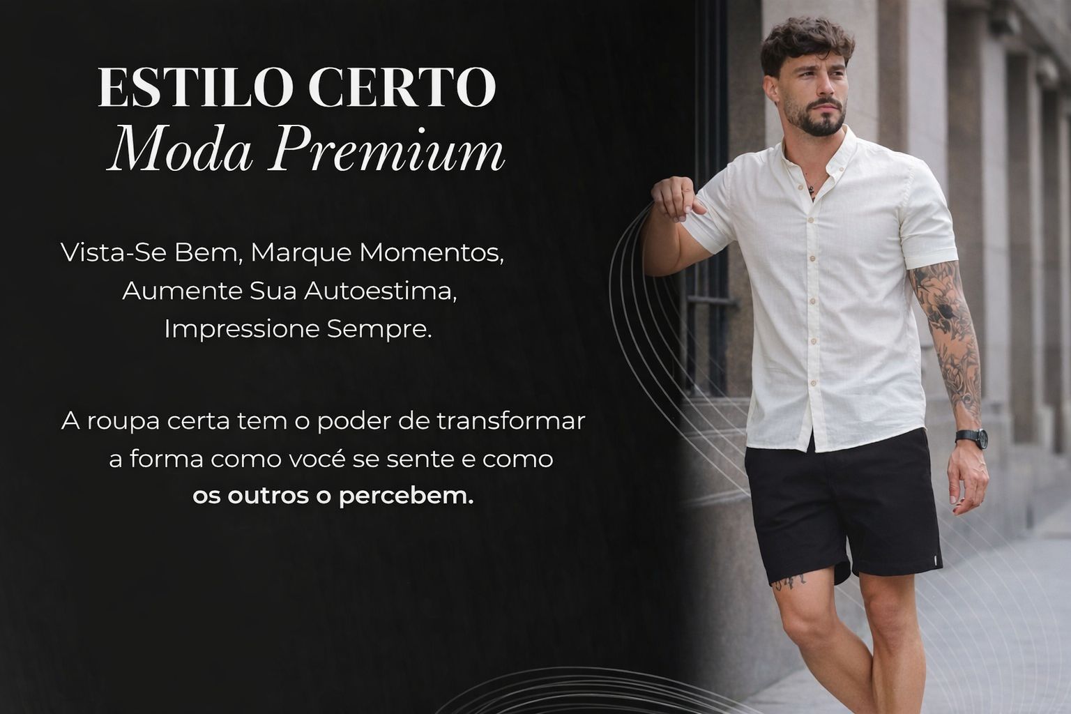 Banner Principal Estilo Certo - Moda Premium Masculina